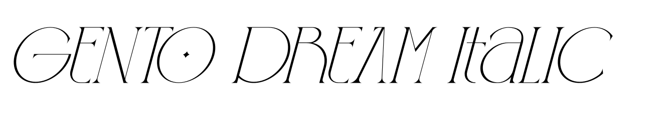 GENTO DREAM Italic